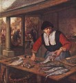 魚妻 オランダの風俗画家 アドリアン・ファン・オスターデ